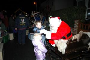 Sant&#039;s Grotto at the Broughton Astley Christmas Fayre